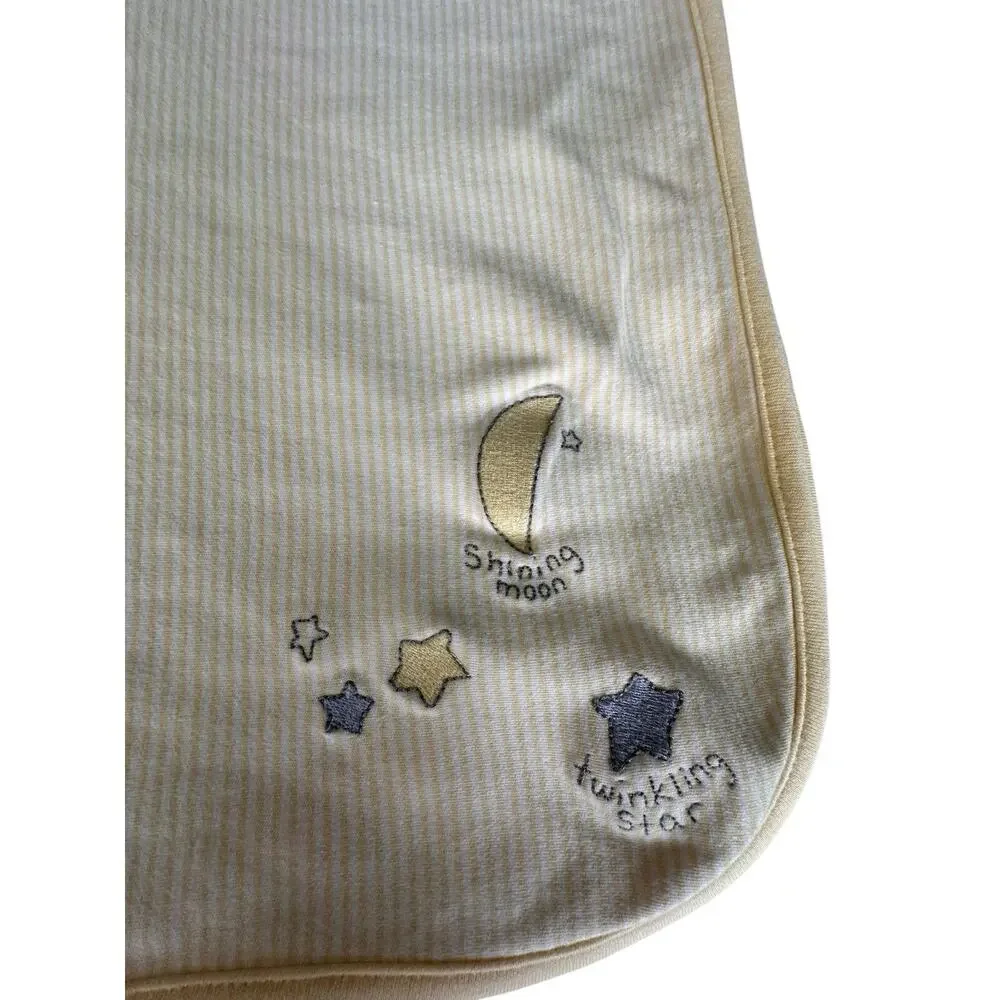 Vintage Gymboree Shining Moon Twinkling Star Security Blanket HTF 35